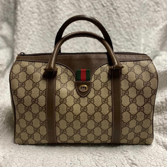 ✨SOLD✨AUTHENTIC GUCCI BOSTON BAG - Picture 1 of 5